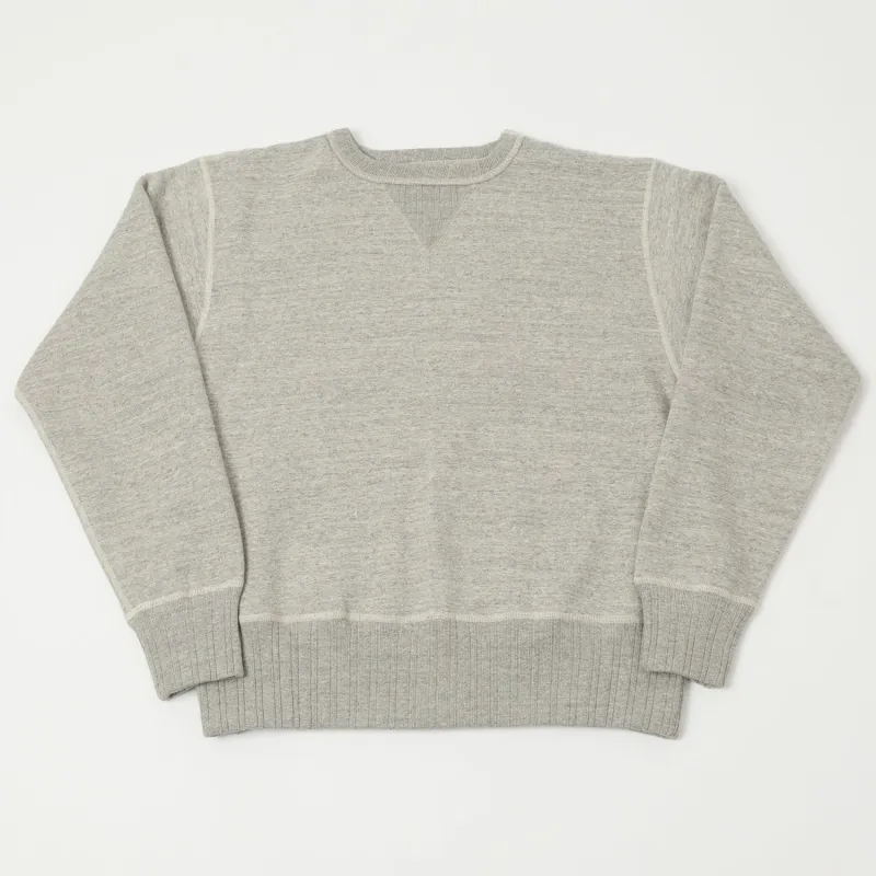 Full Count 3741 'Mother Cotton' Sweatshirt - Heather Grey sold by Son of a Stag