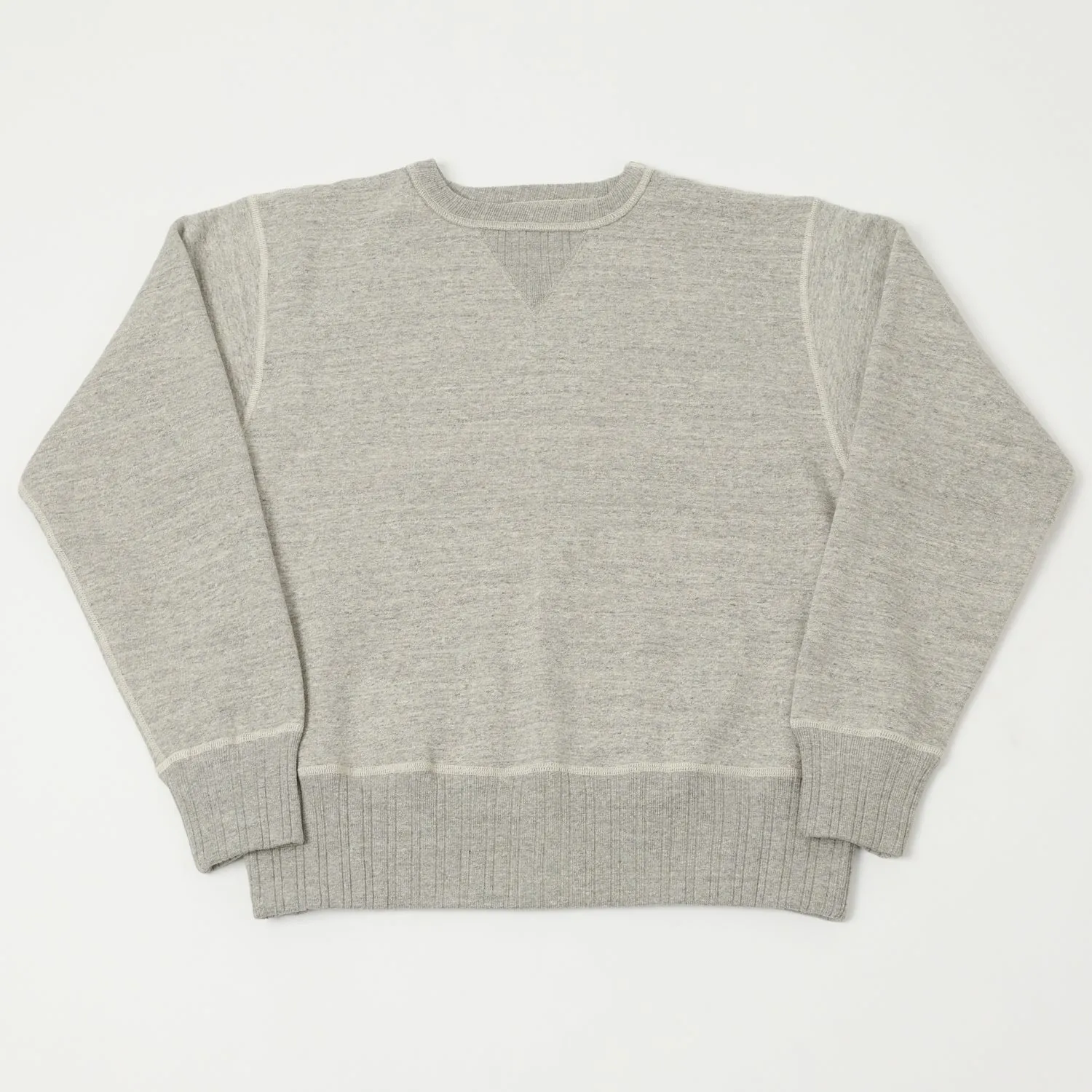 FULLCOUNT 3741 'Mother Cotton' Sweatshirt - Heather Grey sold by Son of a Stag