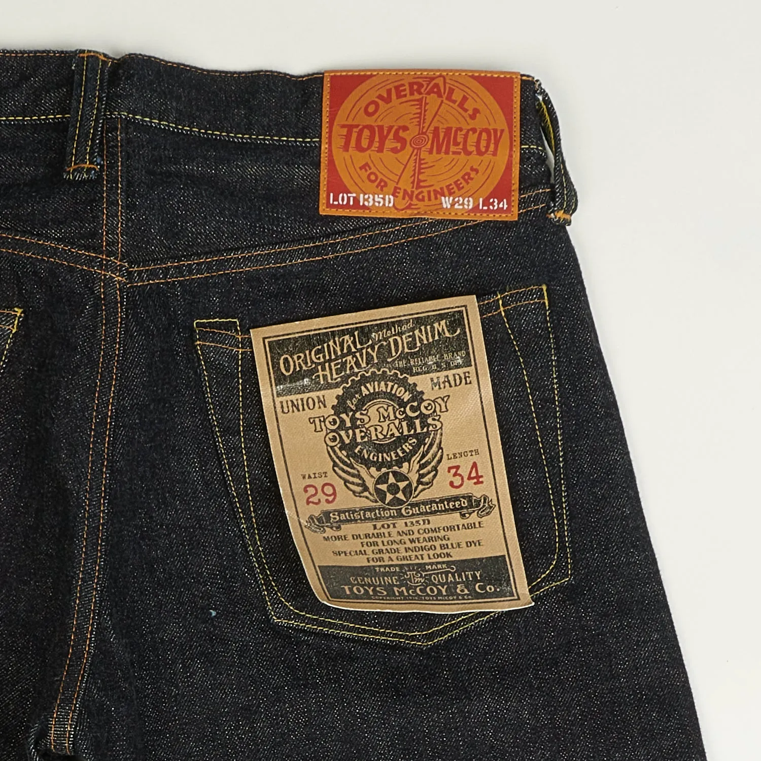 TOYS McCOY 135D 13.5oz Slim Straight Jean - One Wash sold by Son of a Stag product image thumbnail 3