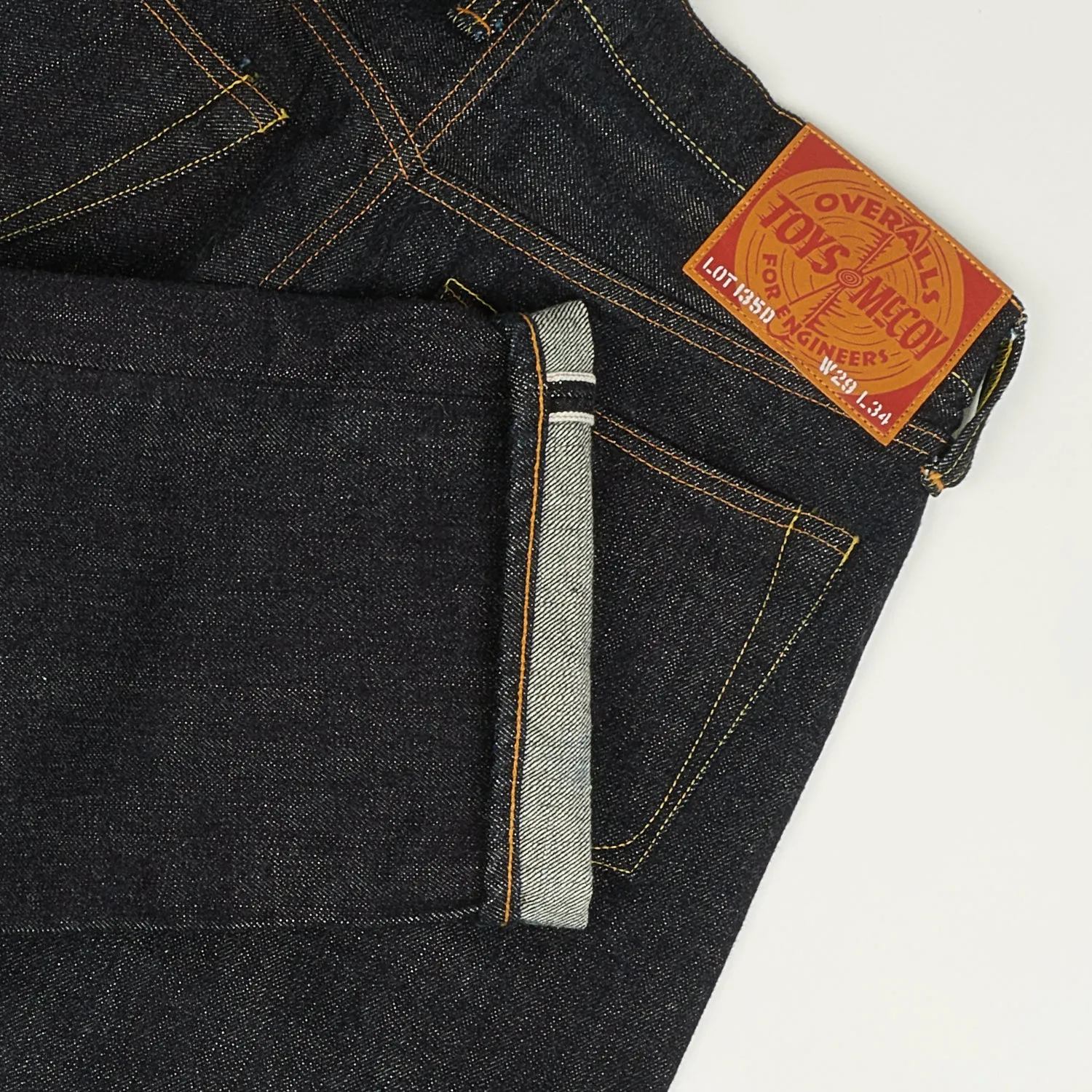 TOYS McCOY 135D 13.5oz Slim Straight Jean - One Wash sold by Son of a Stag product image thumbnail 5