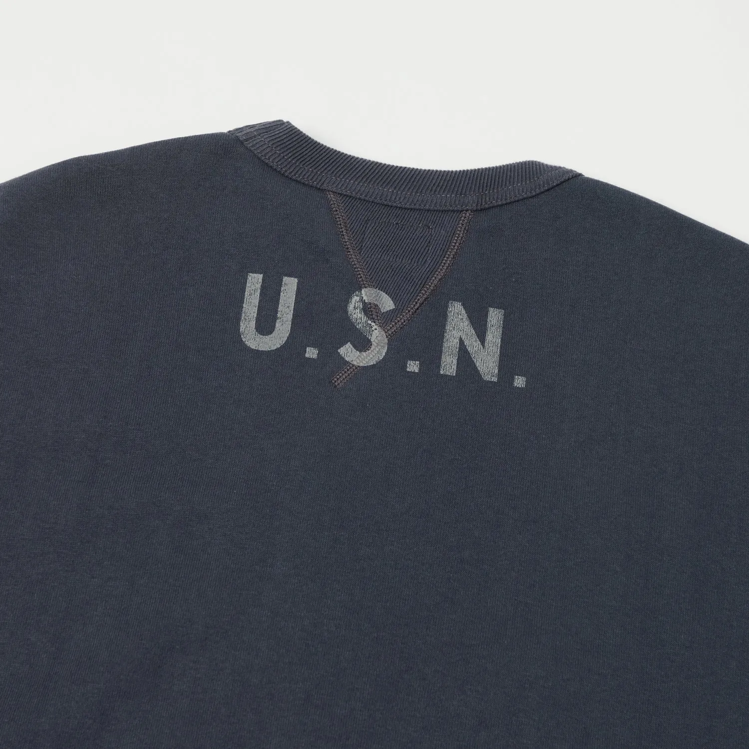TOYS McCOY U.S.N Print Sweatshirt - Navy Grey sold by Son of a Stag product image thumbnail 2