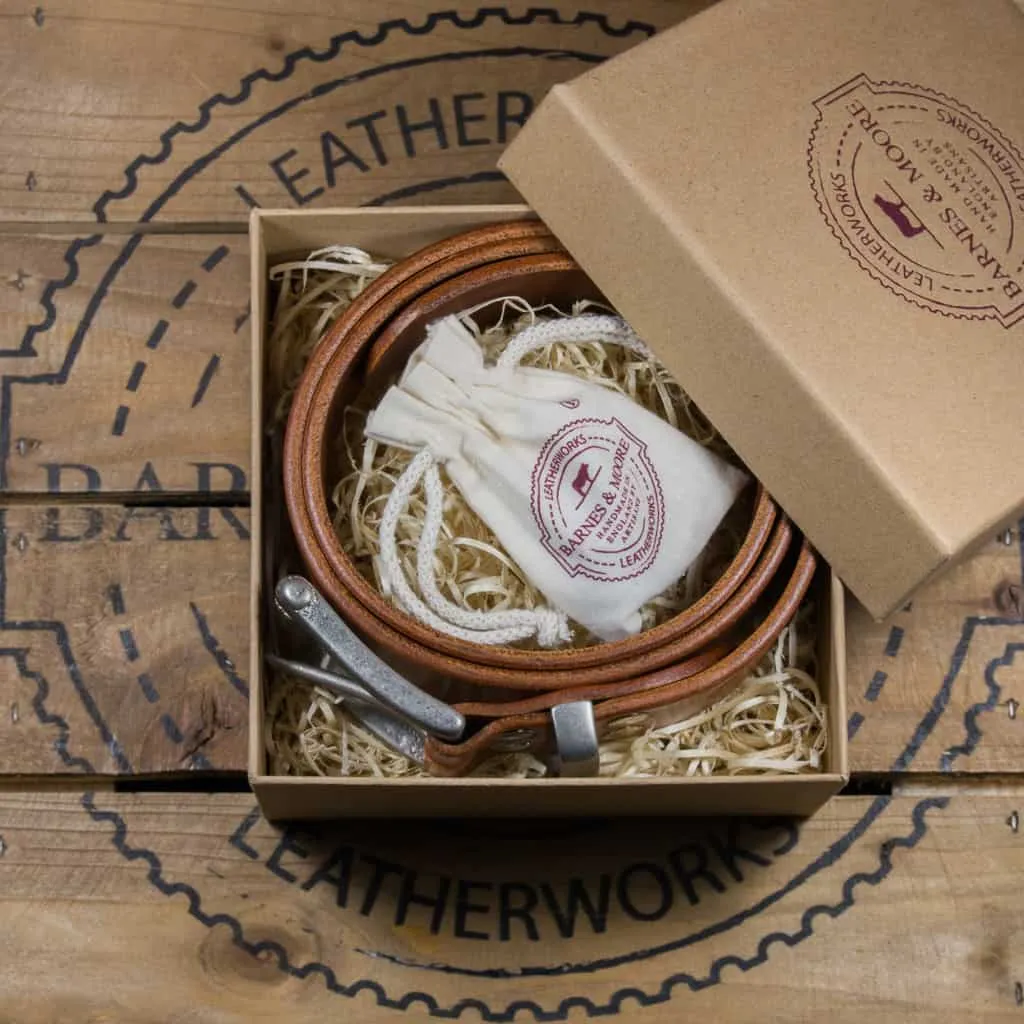 Barnes & Moore Garrison Belt - Harness Tan/Nickel sold by Son of a Stag product image thumbnail 5