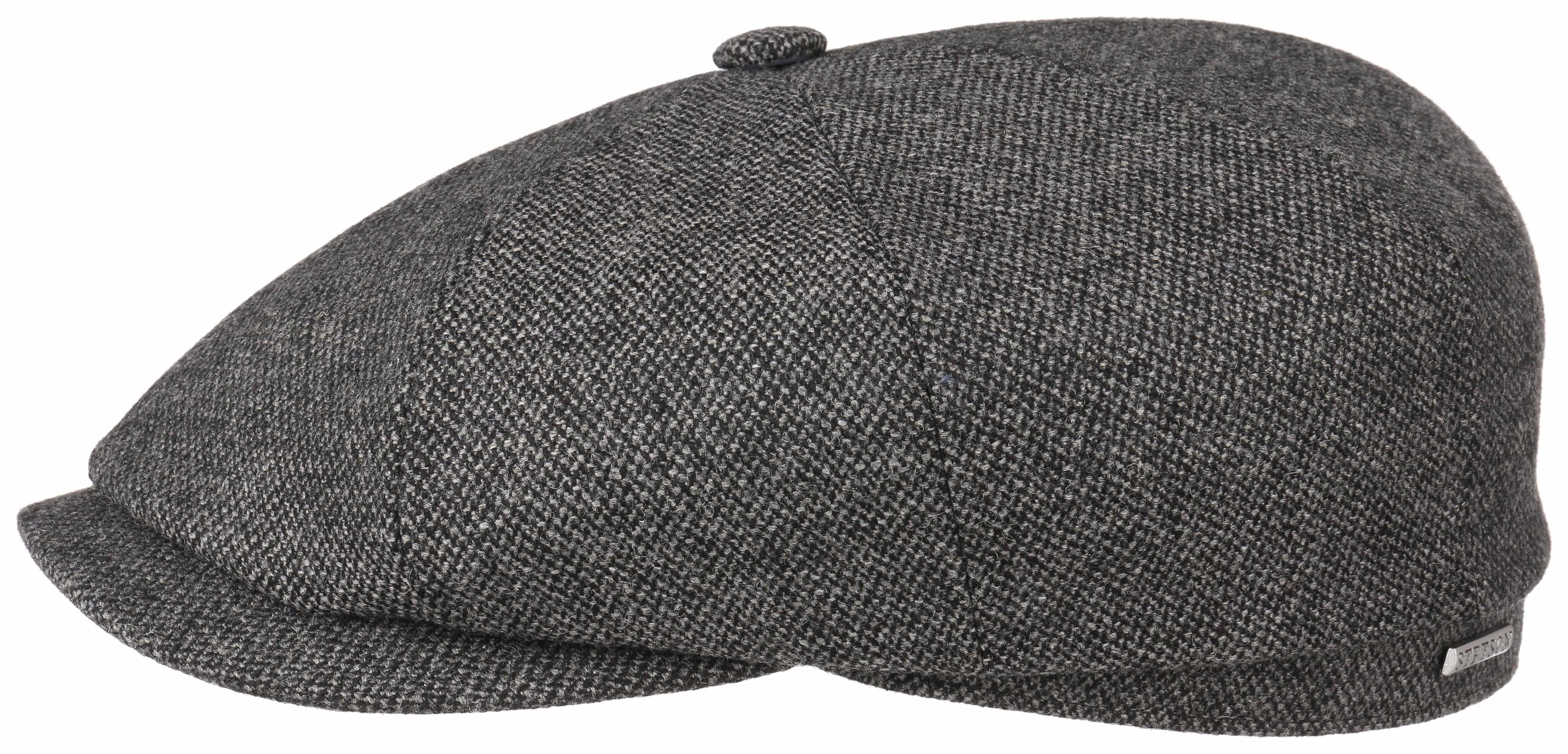 Stetson Hatteras Wool Flat Cap - Grey sold by Son of a Stag