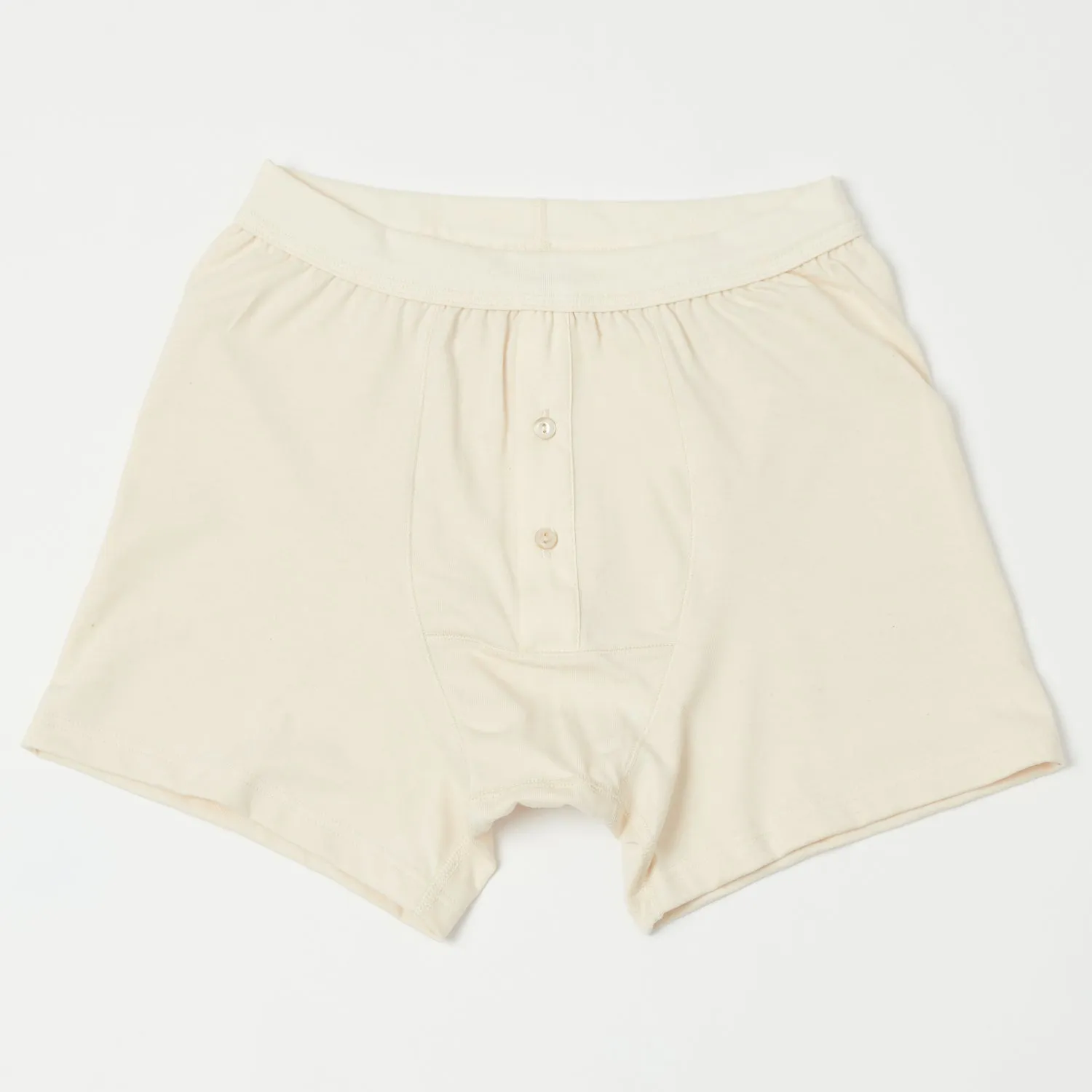 Merz b. Schwanen 255 Button Fly Boxer Brief - Nature sold by Son of a Stag