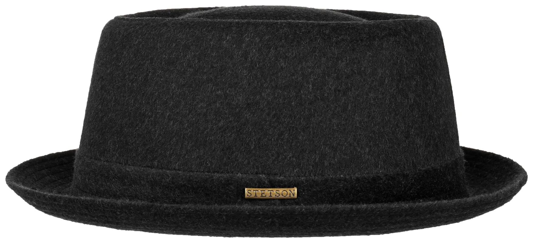 Stetson Wool Pork Pie Hat - Black sold by Son of a Stag