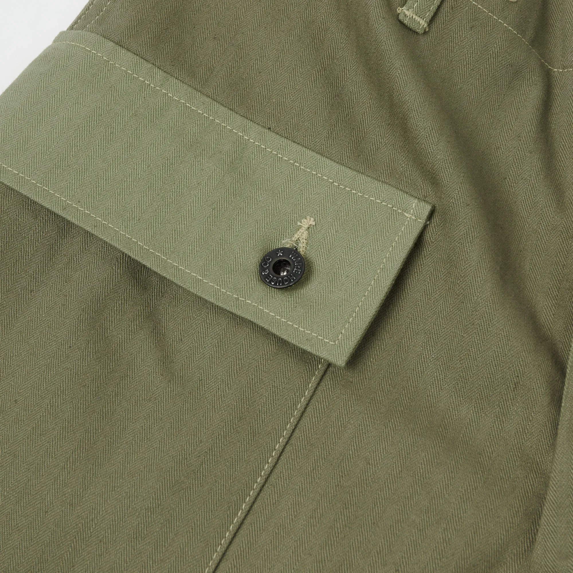 Warehouse & Co 1097 U.S.M.C. Herringbone Twill Monkey Pant - Olive Drab sold by Son of a Stag product image thumbnail 5