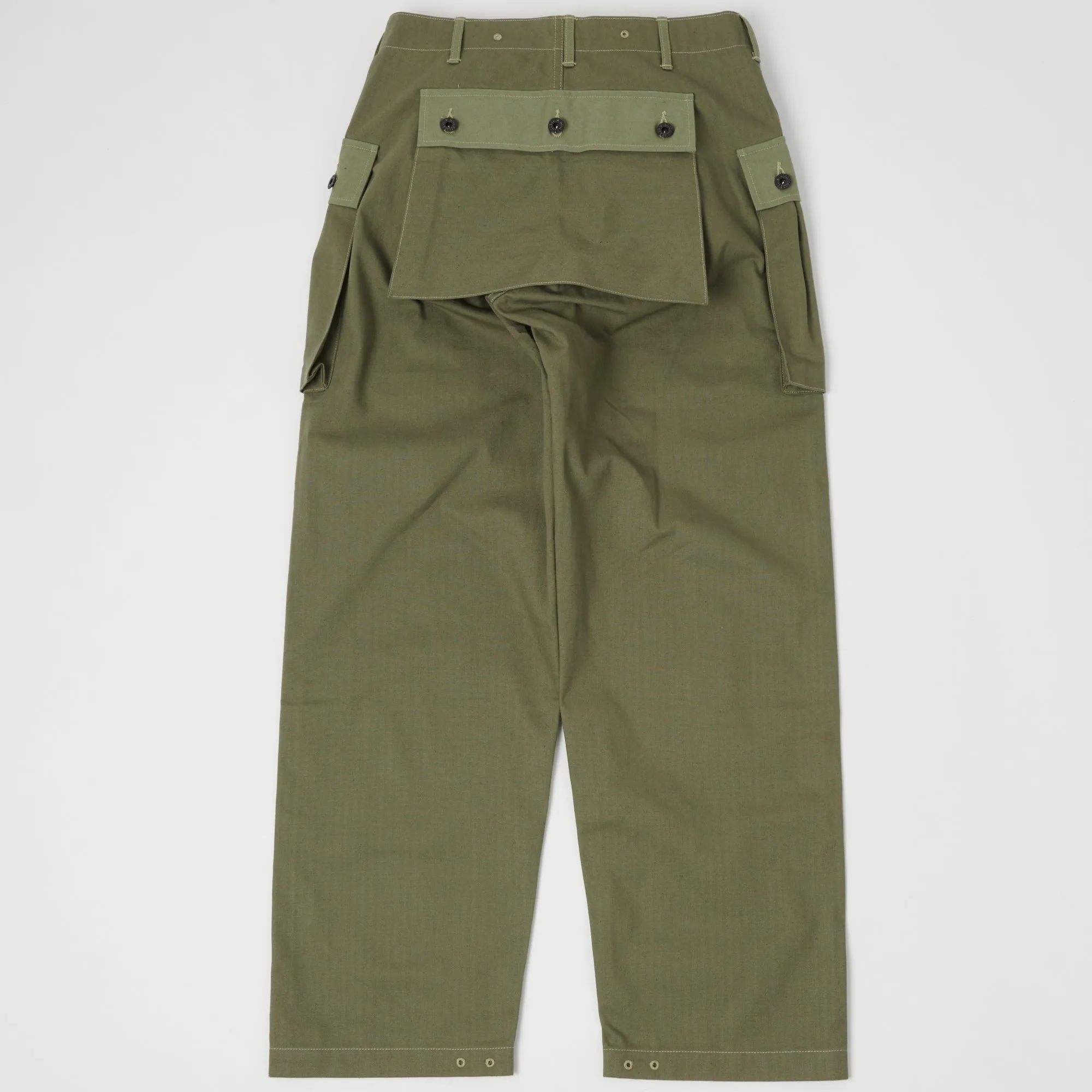 Warehouse & Co 1097 U.S.M.C. Herringbone Twill Monkey Pant - Olive Drab sold by Son of a Stag product image thumbnail 3