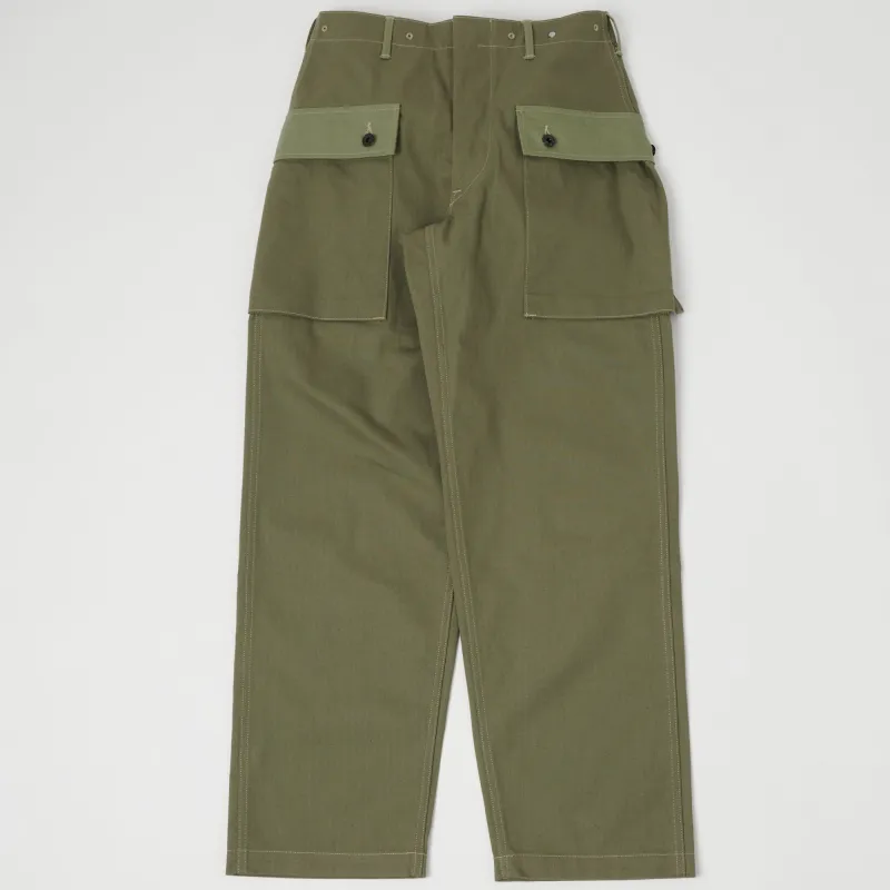 Warehouse & Co 1097 U.S.M.C. Herringbone Twill Monkey Pant - Olive Drab sold by Son of a Stag