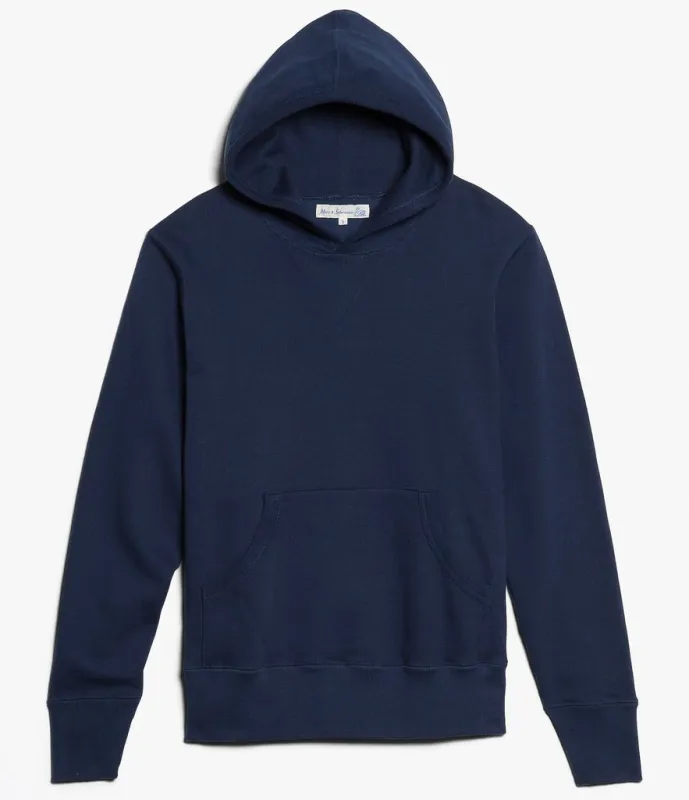 Merz b. Schwanen 382 Hooded Sweatshirt - Ink Blue sold by Son of a Stag