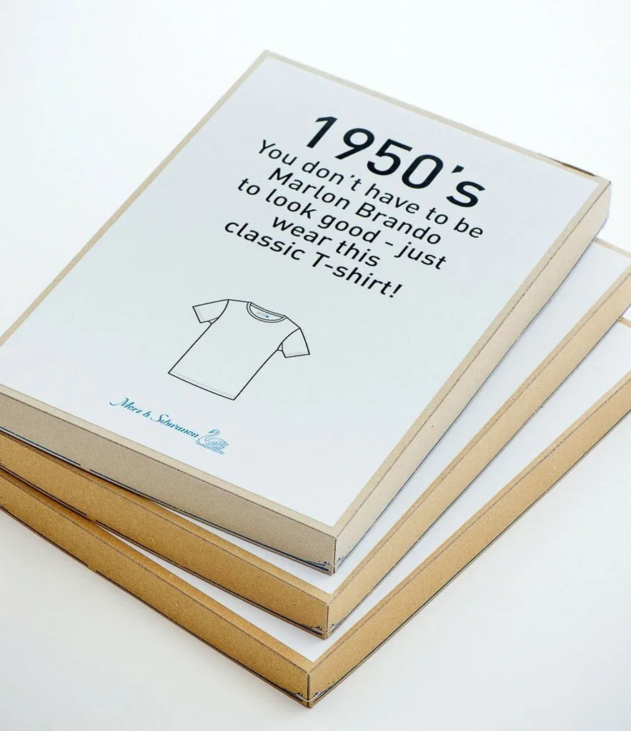 Merz b. Schwanen 1950sLS Lightweight Long Sleeve T-Shirt - White sold by Son of a Stag product image thumbnail 4