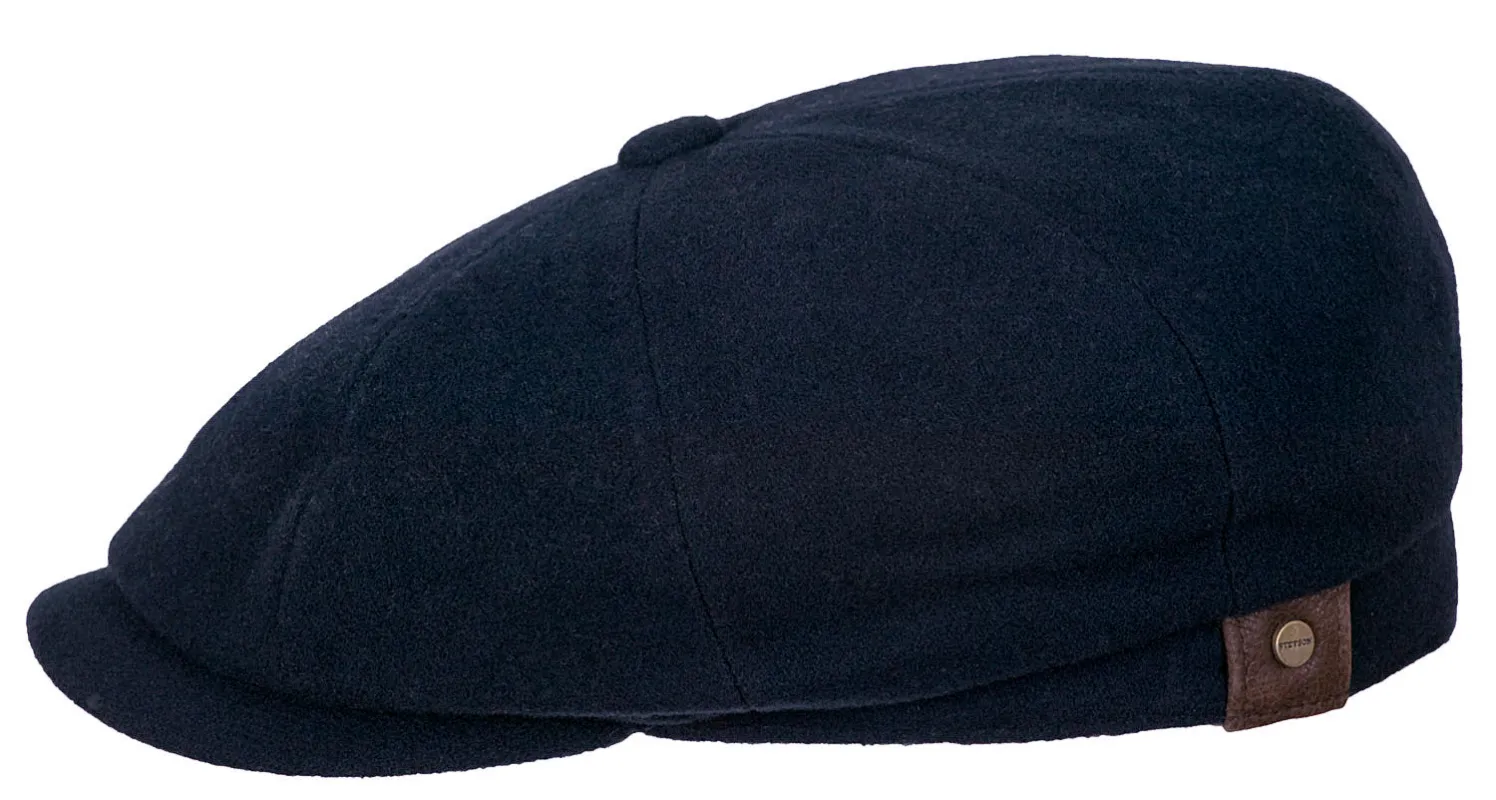 Stetson Hatteras Wool/Cashmere Flat Cap - Navy Blue sold by Son of a Stag