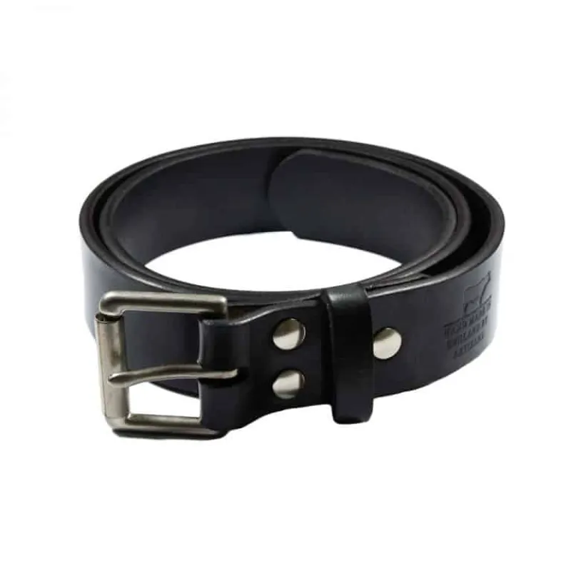 Barnes & Moore Roller Belt - Black/Nickel sold by Son of a Stag