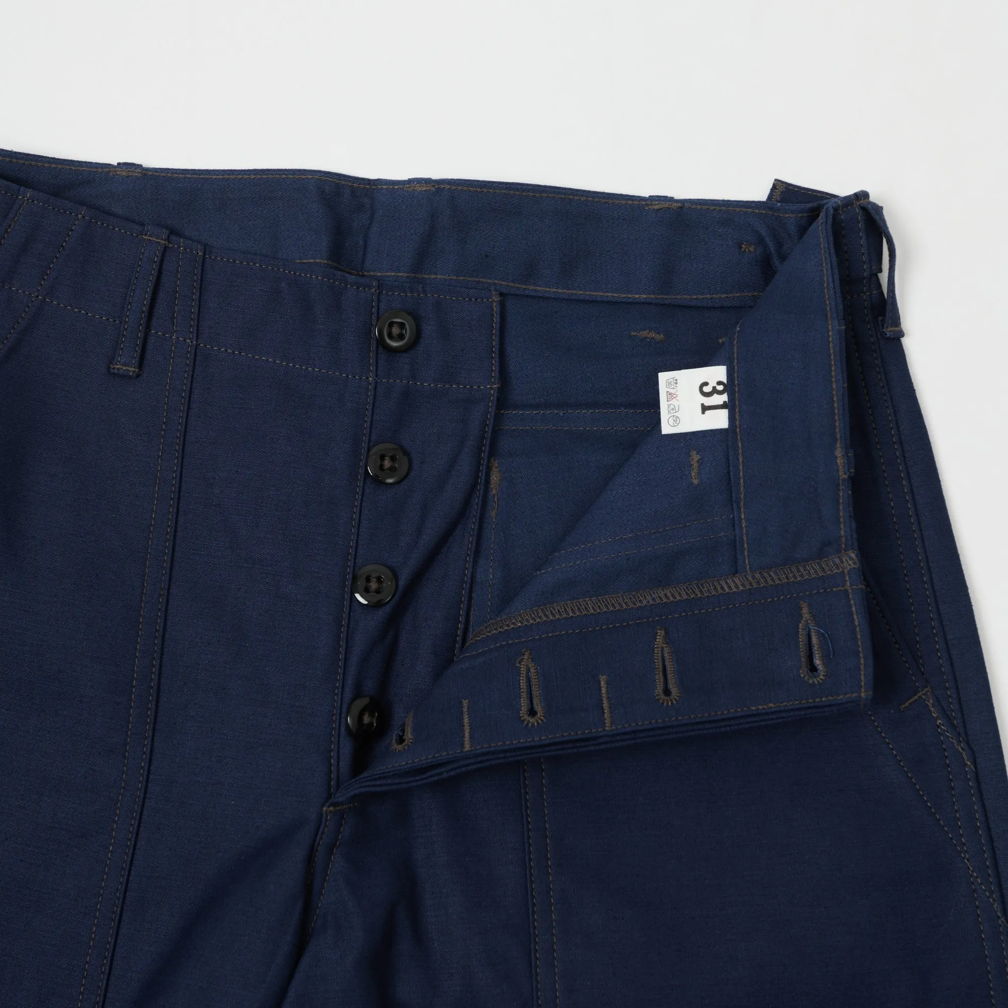 Warehouse & Co Sateen Fatigue Pant - Navy sold by Son of a Stag product image thumbnail 5