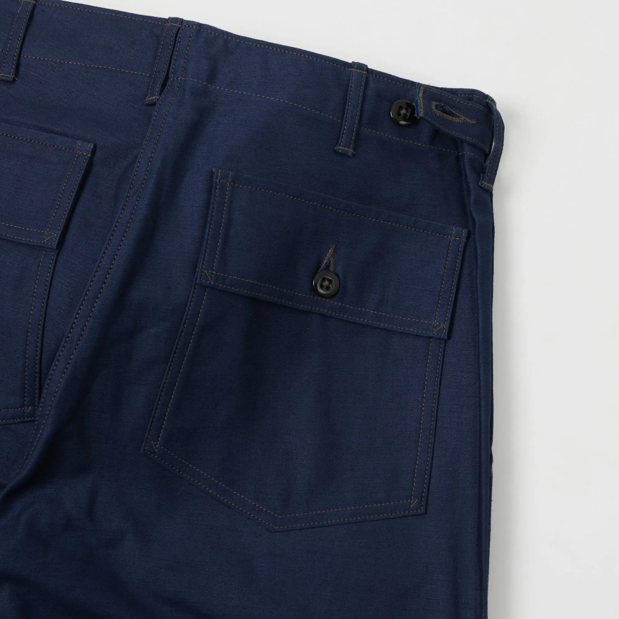 Warehouse & Co Sateen Fatigue Pant - Navy sold by Son of a Stag product image thumbnail 2