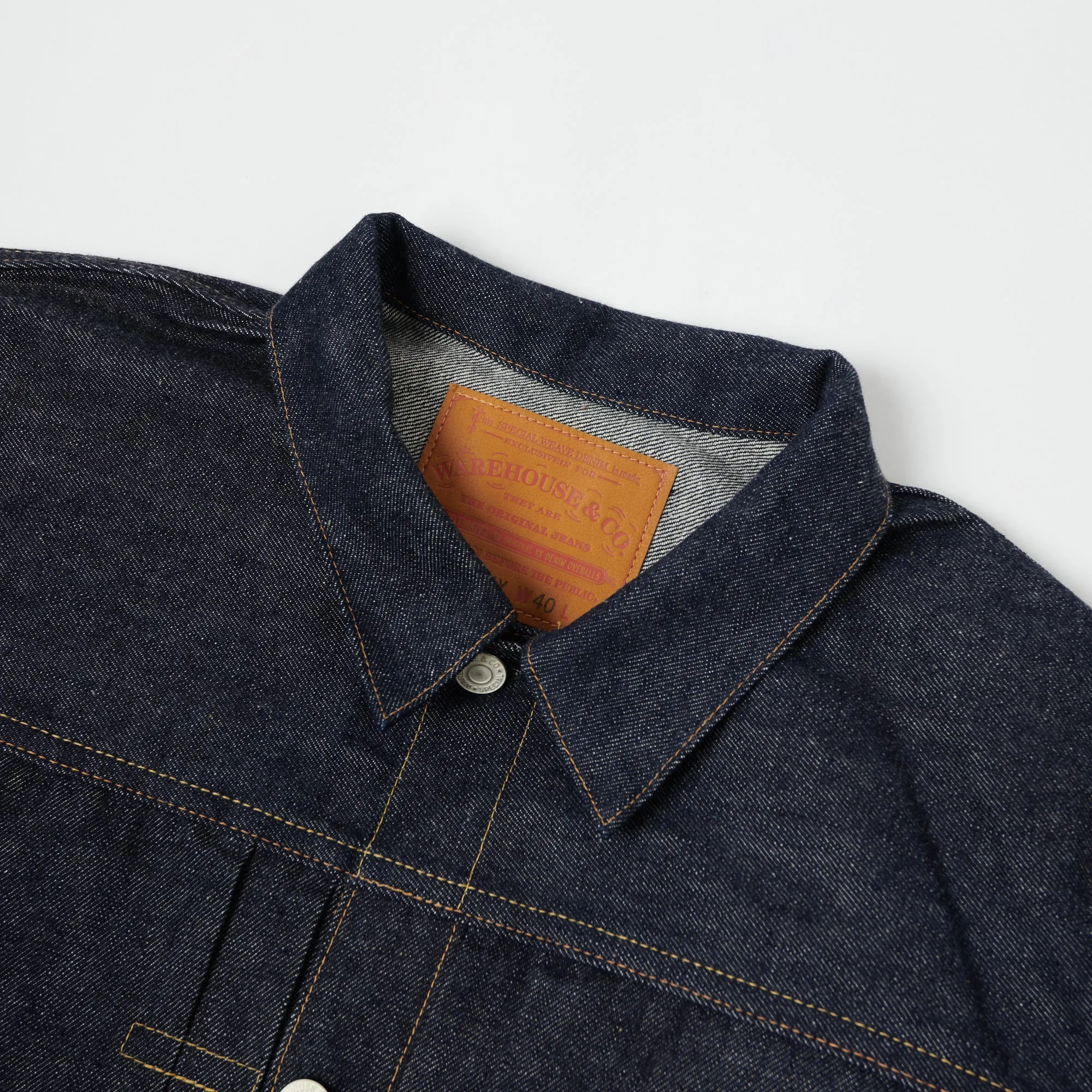 Warehouse & Co 2001XX Type-I Denim Jacket - Raw sold by Son of a Stag product image thumbnail 2