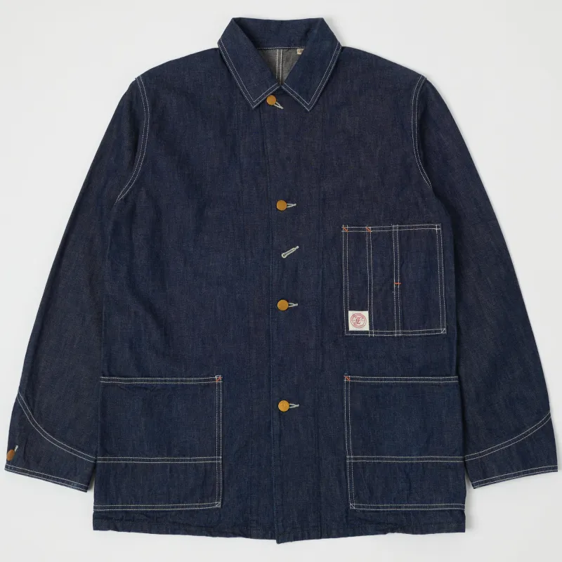 FULLCOUNT 2875 Denim Coverall Jacket - One Wash sold by Son of a Stag