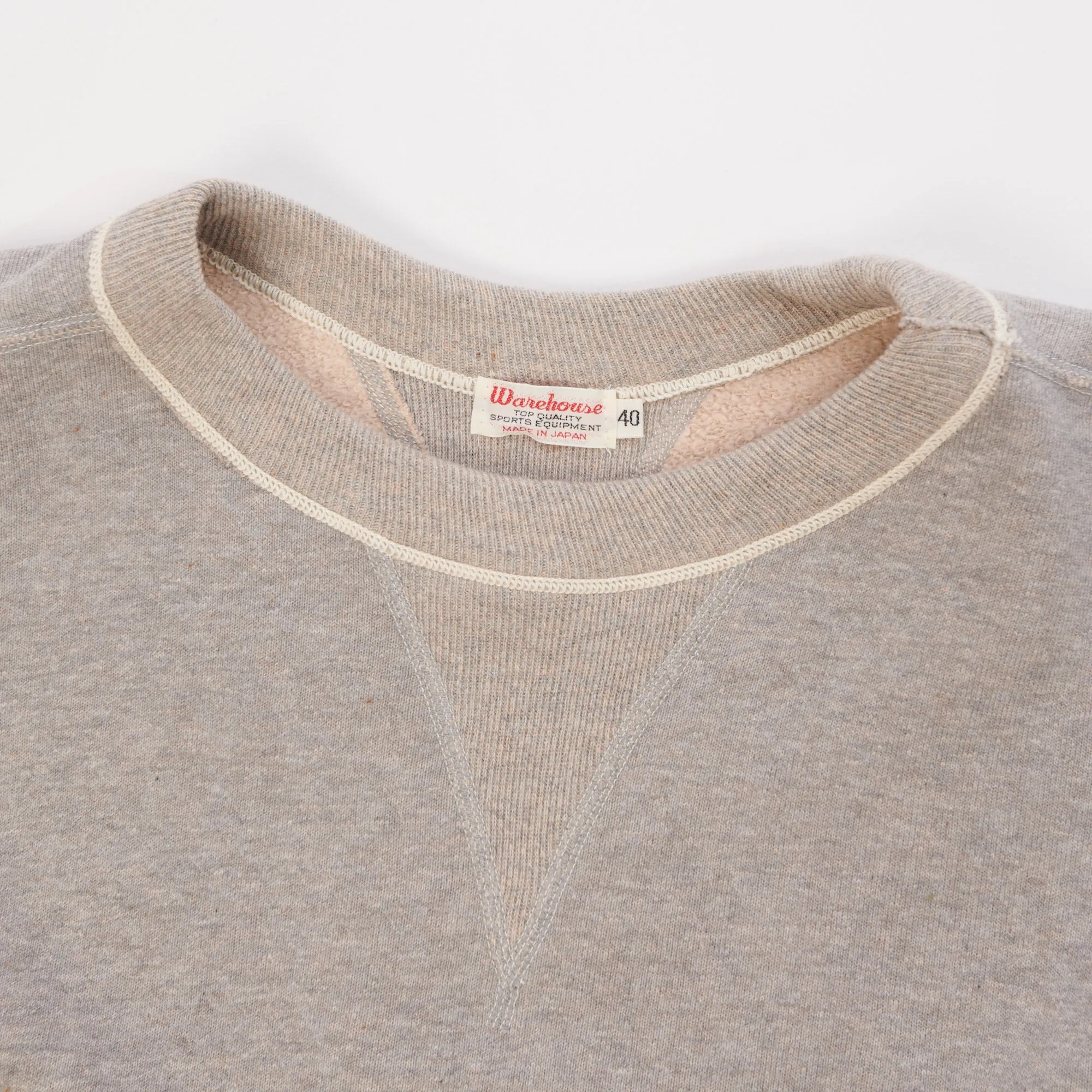 Warehouse & Co 401 Plain Sweatshirt - Heather Grey sold by Son of a Stag product image thumbnail 2