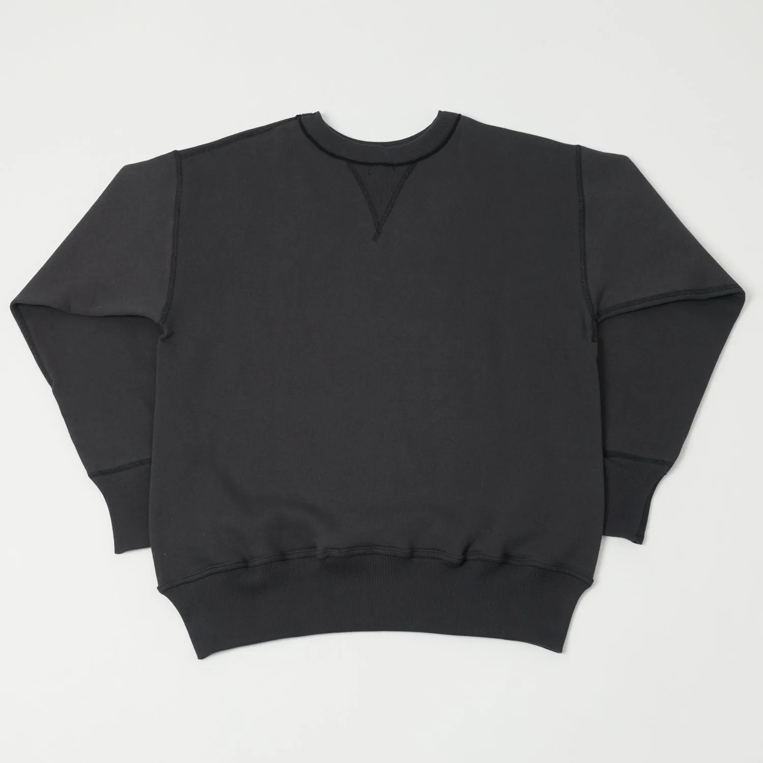 Warehouse & Co 401 Plain Sweatshirt - Black sold by Son of a Stag product image thumbnail 4