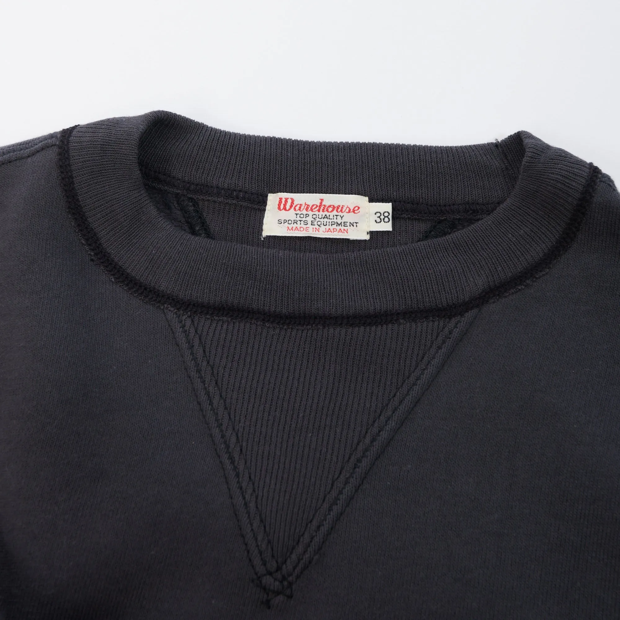 Warehouse & Co 403 Plain Sweatshirt - Black sold by Son of a Stag product image thumbnail 2