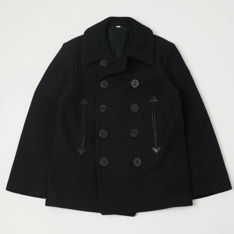 Buzz Rickson x William Gibson U.S. Navy Pea Coat - Black sold by Son of a Stag