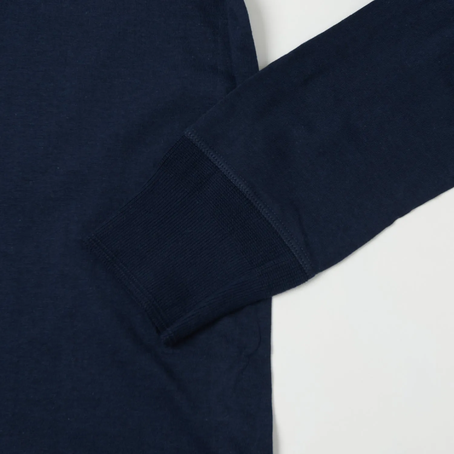 Merz b. Schwanen 102 Lightweight Long Sleeve Henley - Ink Blue sold by Son of a Stag product image thumbnail 4