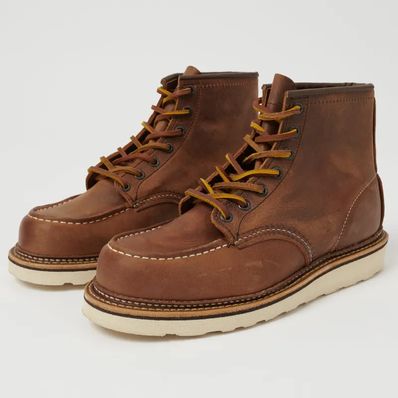 Red Wing 1907 Classic Moc Toe Boot - Copper Rough & Tough sold by Son of a Stag