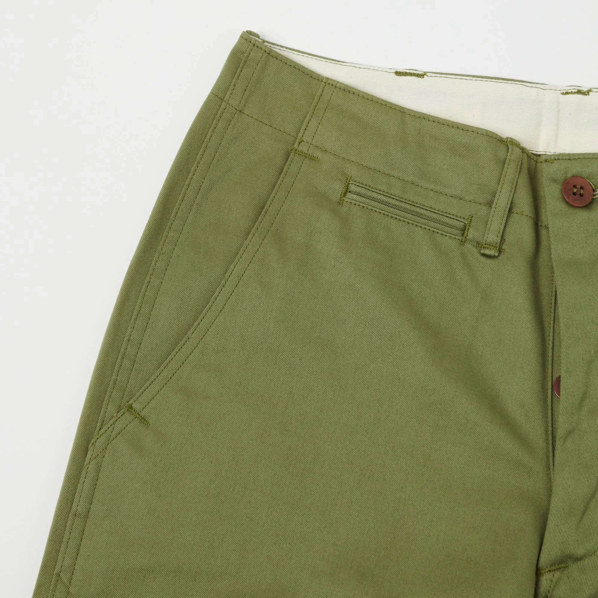 Warehouse & Co 1082 Duck Digger Chino - Green sold by Son of a Stag product image thumbnail 5
