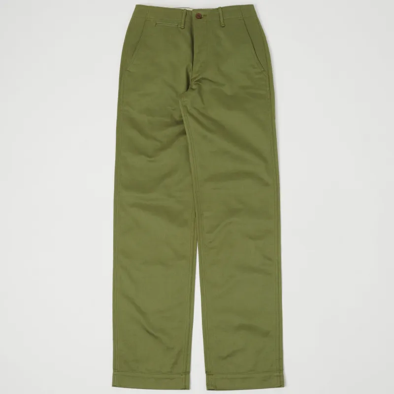 Warehouse & Co 1082 Duck Digger Chino - Green made by WAREHOUSE & CO.