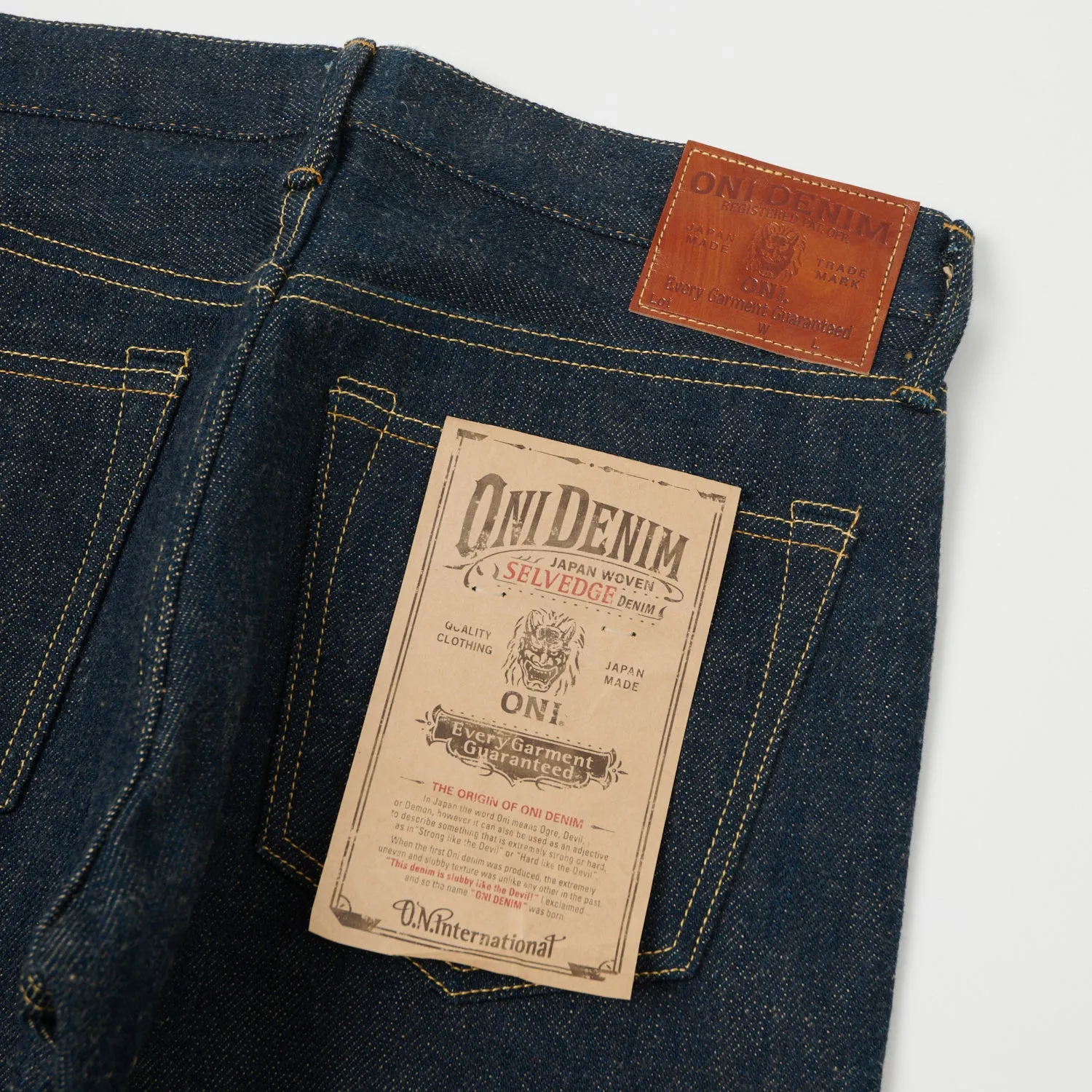 ONI Denim 506ZR 20oz 'Secret Denim' Slim Tapered Jean - Raw sold by Son of a Stag product image thumbnail 4