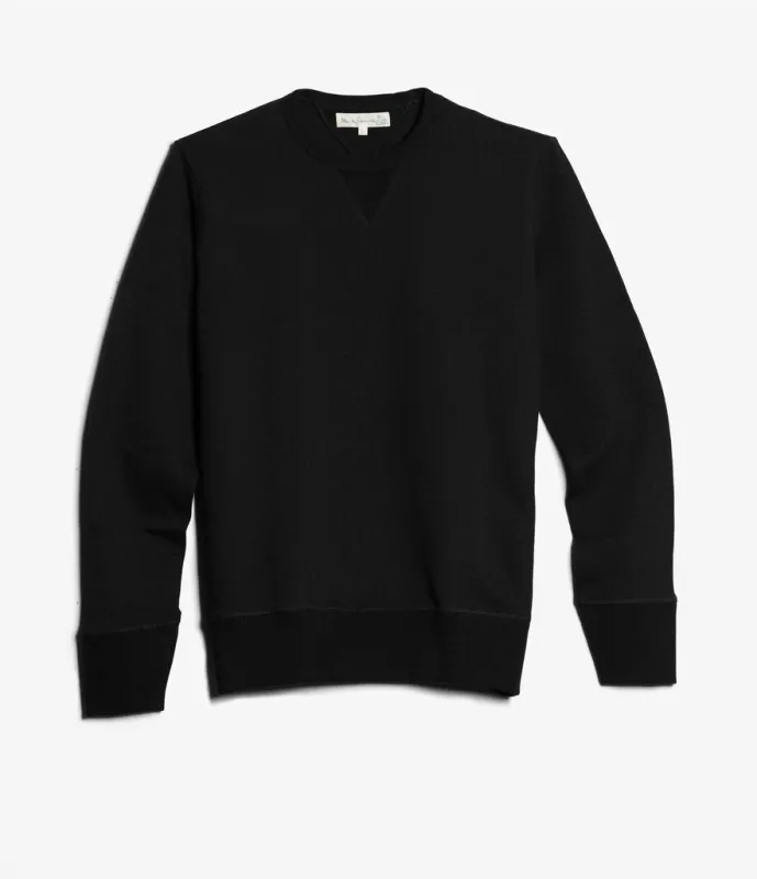 Merz b. Schwanen 346 Classic Sweatshirt - Deep Black sold by Son of a Stag