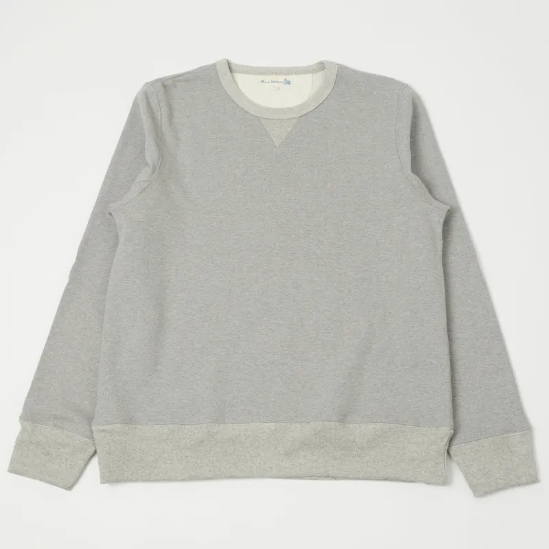 Merz b. Schwanen 3S48 Heavyweight Sweatshirt - Grey Melange sold by Son of a Stag