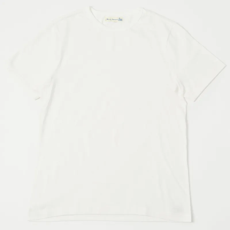 Merz b. Schwanen 1950s Classic Lightweight T-Shirt - White sold by Son of a Stag