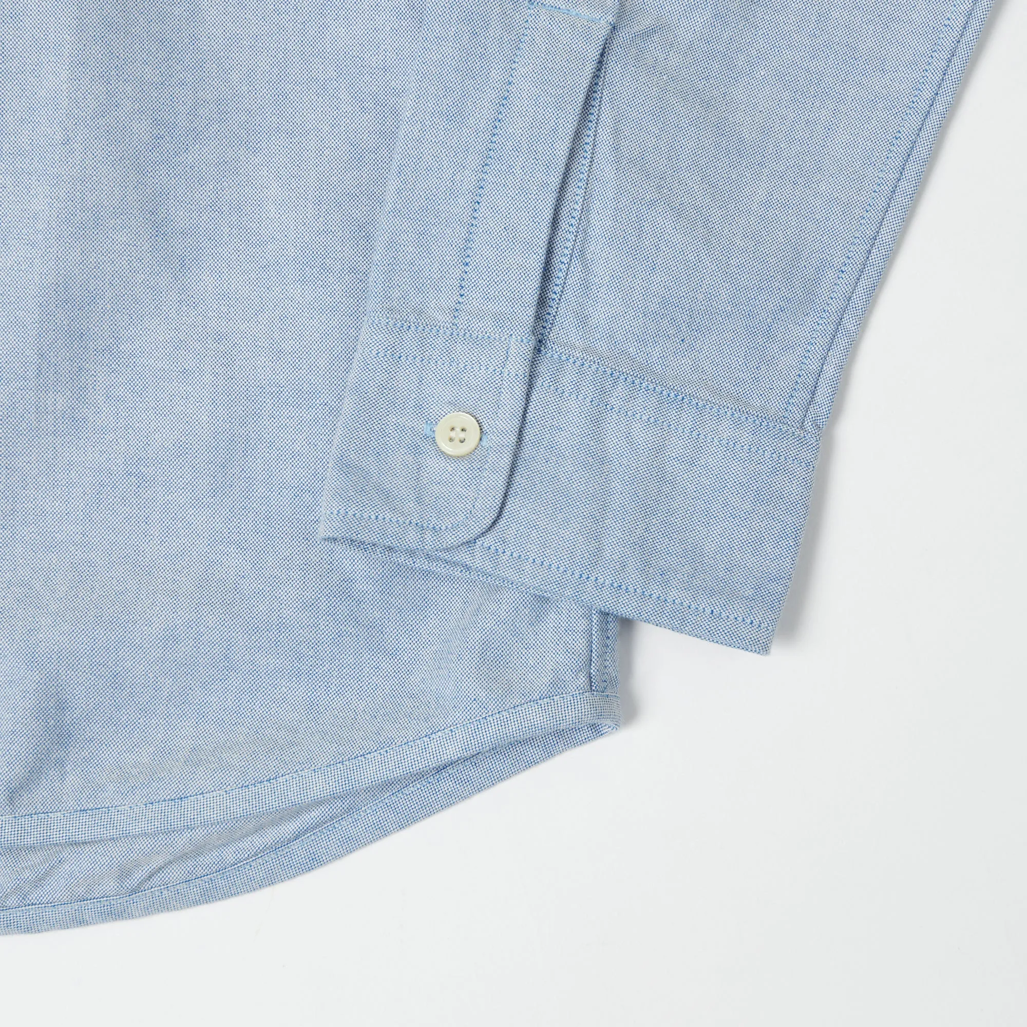 FULLCOUNT 4892 Oxford Cloth Button Down Shirt - Blue sold by Son of a Stag product image thumbnail 5