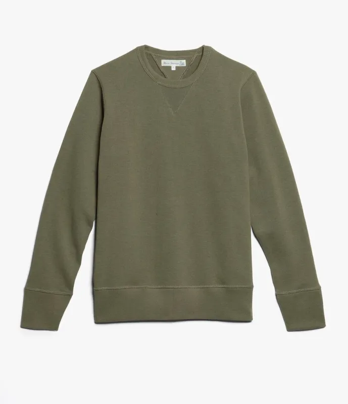 Merz b. Schwanen 346 Classic Sweatshirt - Army Green sold by Son of a Stag