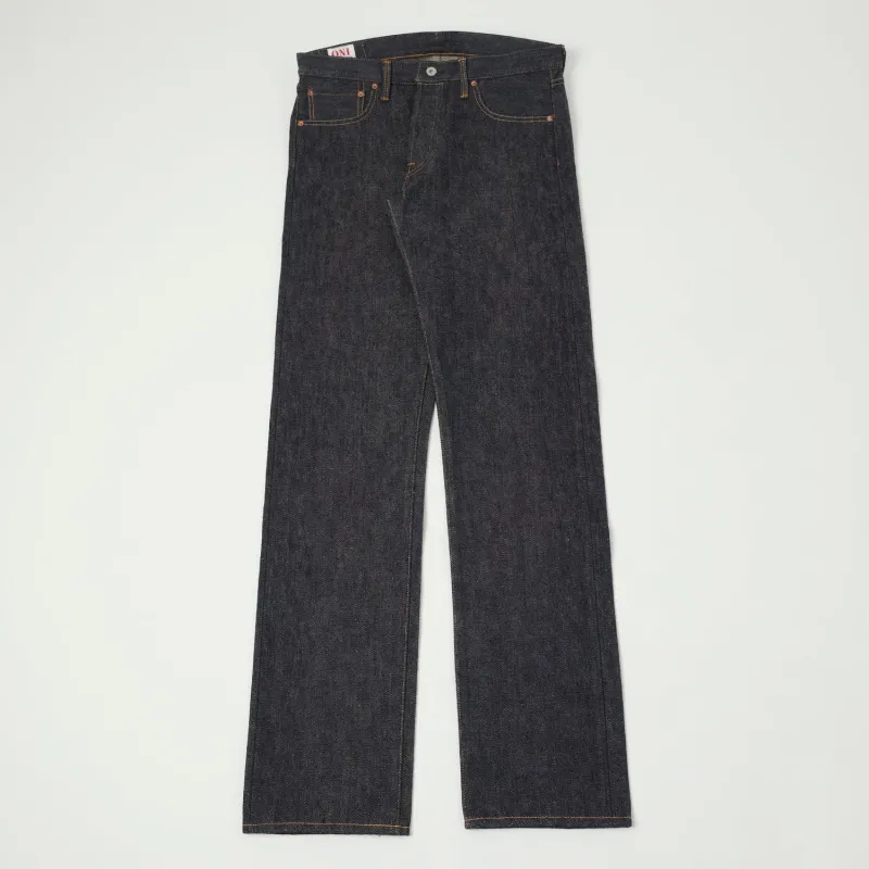 ONI Denim 552 Natural Indigo Secret Denim 20oz Slim Straight Jean - Raw sold by Son of a Stag