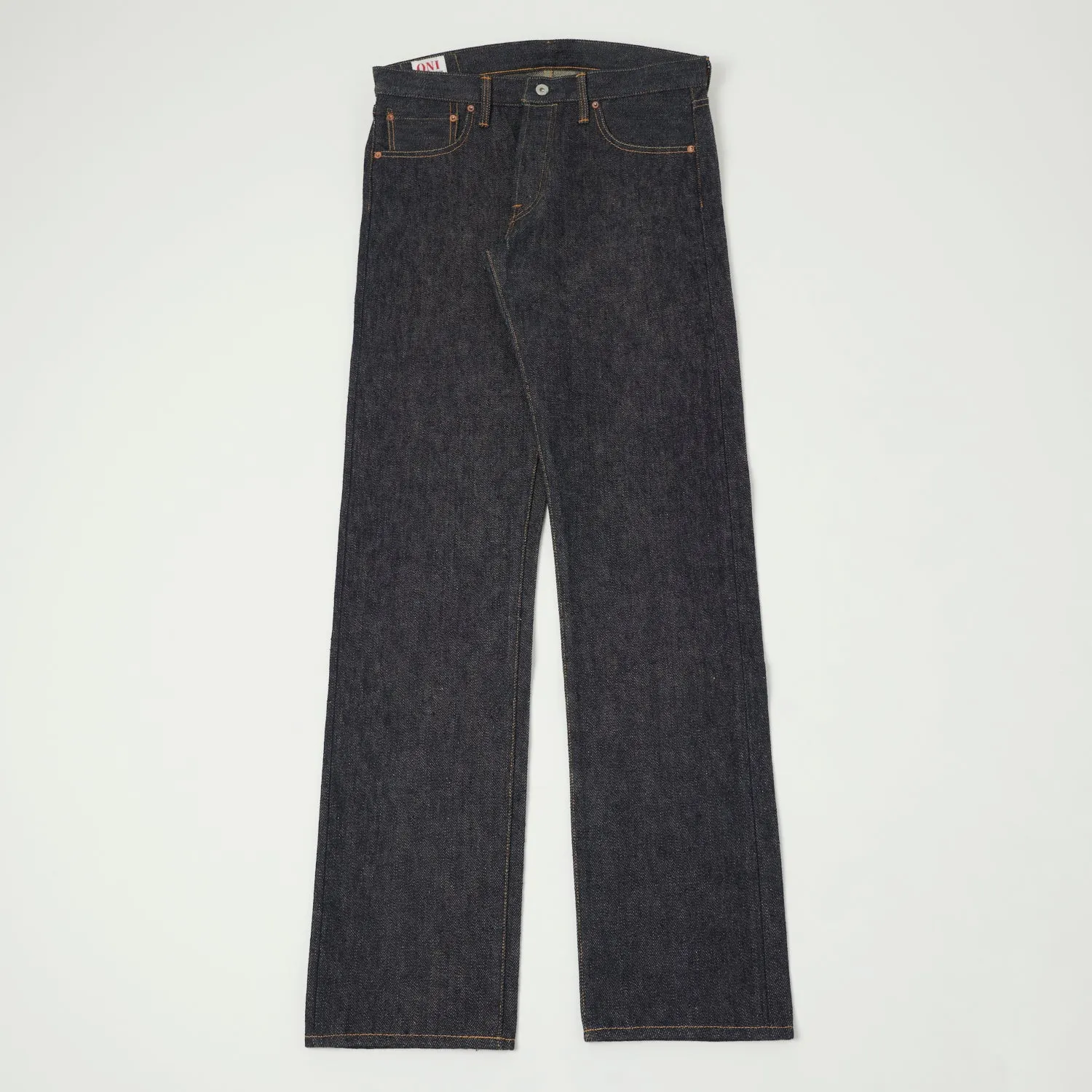 ONI Denim 552 Natural Indigo Secret Denim 20oz Slim Straight Jean - Raw sold by Son of a Stag