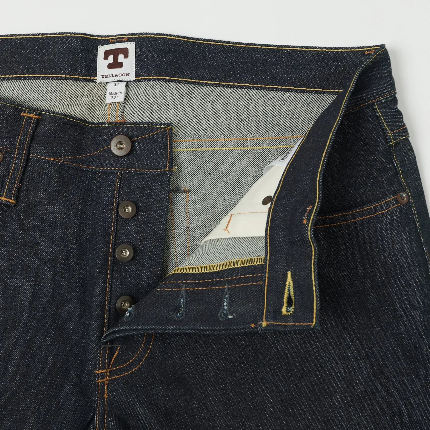 Tellason Ladbroke Grove 16.5oz Slim Tapered Jean - Cone Mills sold by Son of a Stag product image thumbnail 4