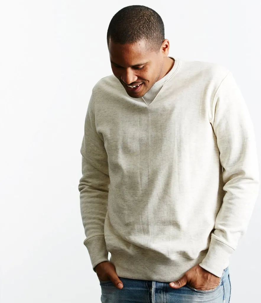 Merz b. Schwanen 346 Classic Sweatshirt - Nature Melange sold by Son of a Stag product image thumbnail 4