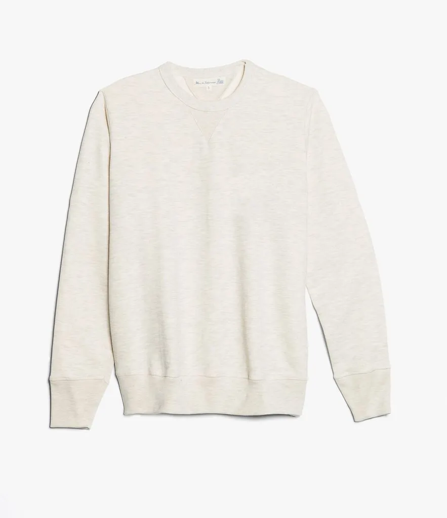 Merz b. Schwanen 346 Classic Sweatshirt - Nature Melange sold by Son of a Stag