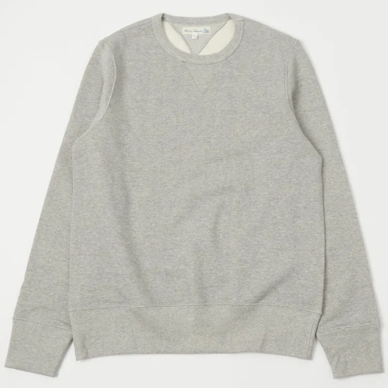 Merz b. Schwanen 346 Classic Sweatshirt - Grey Melange sold by Son of a Stag