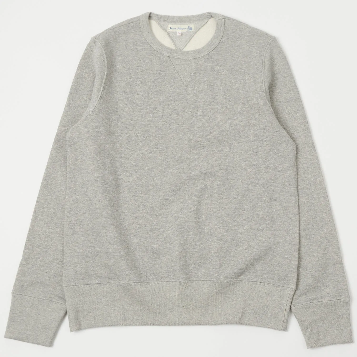 Merz b. Schwanen 346 Classic Sweatshirt - Grey Melange sold by Son of a Stag