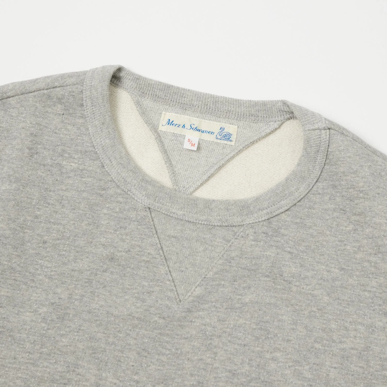 Merz b. Schwanen 346 Classic Sweatshirt - Grey Melange sold by Son of a Stag product image thumbnail 2