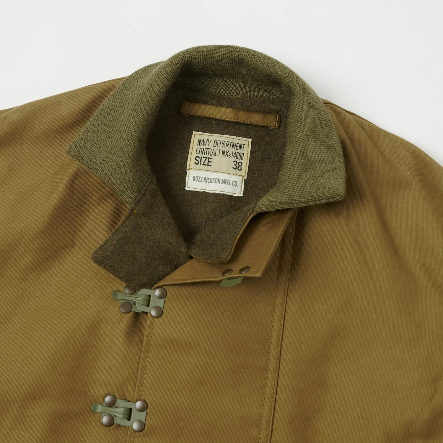 Buzz Rickson's U.S. Navy Hook Deck Jacket - Khaki sold by Son of a Stag product image thumbnail 2