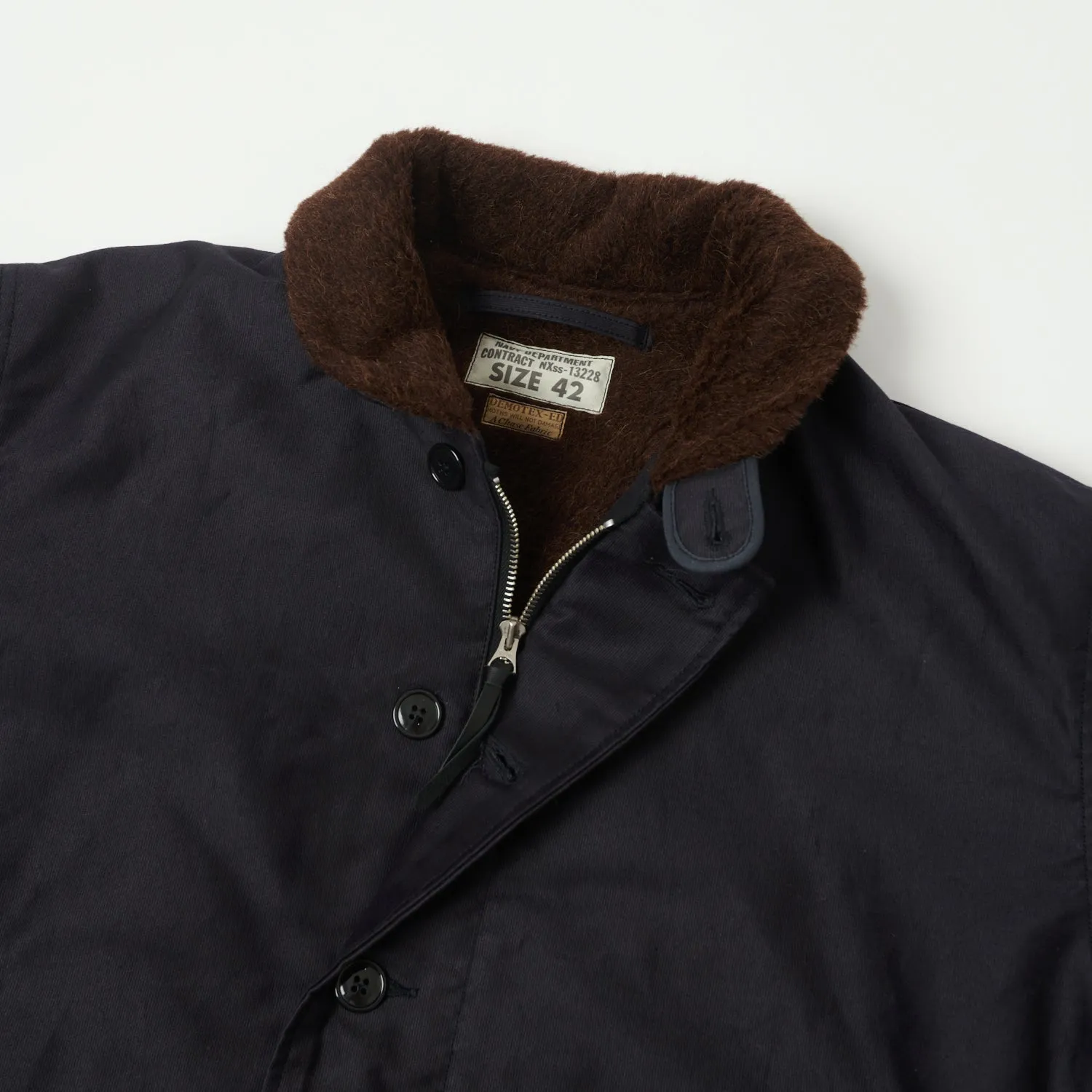 Buzz Rickson's U.S. Navy N-1 Deck Jacket - Navy Demotex sold by Son of a Stag product image thumbnail 2