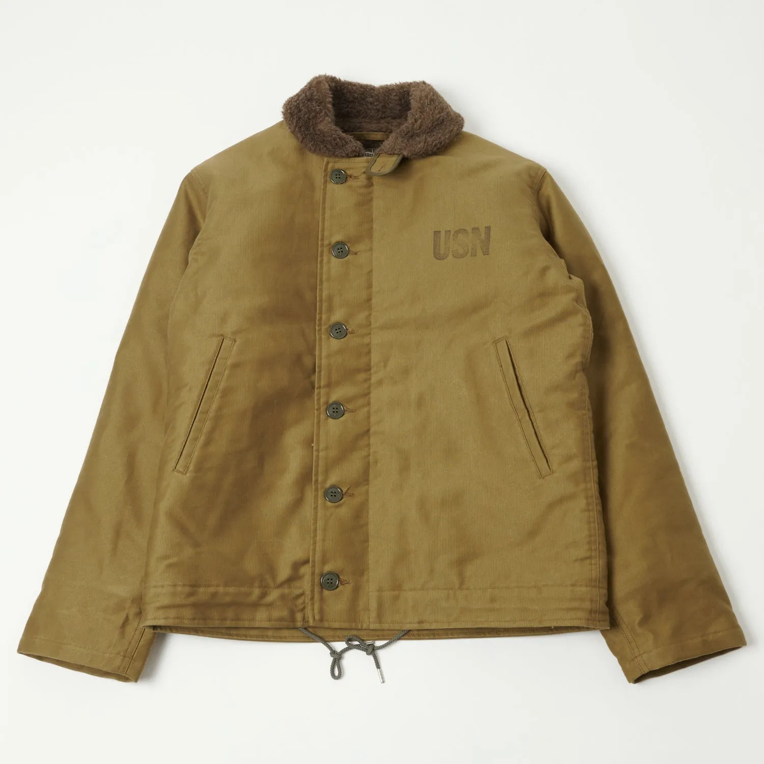 Buzz Rickson's U.S. Navy N-1 Deck Jacket - Khaki Demotex sold by Son of a Stag