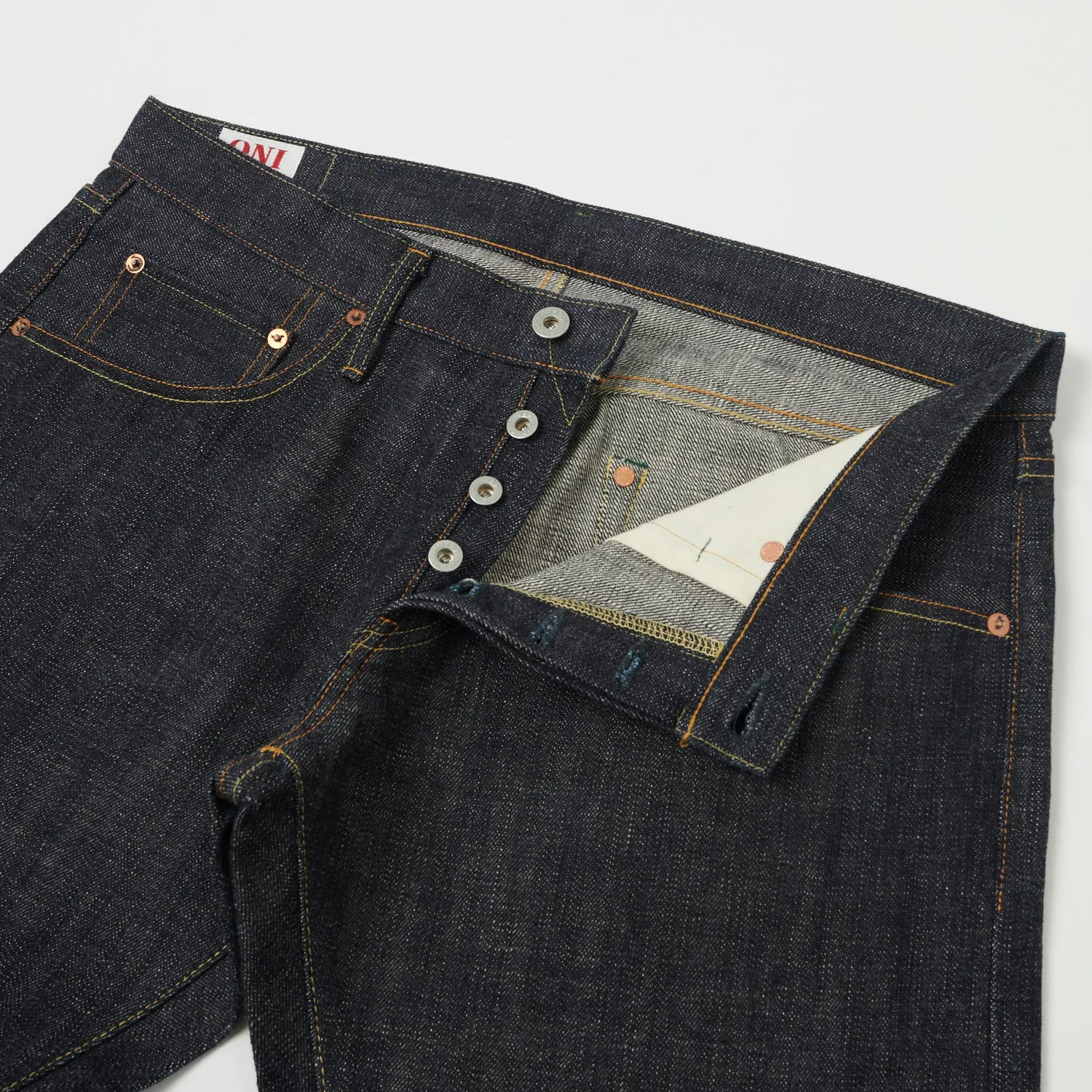 ONI Denim 512 14oz Slim Straight Jeans - Raw sold by Son of a Stag product image thumbnail 5