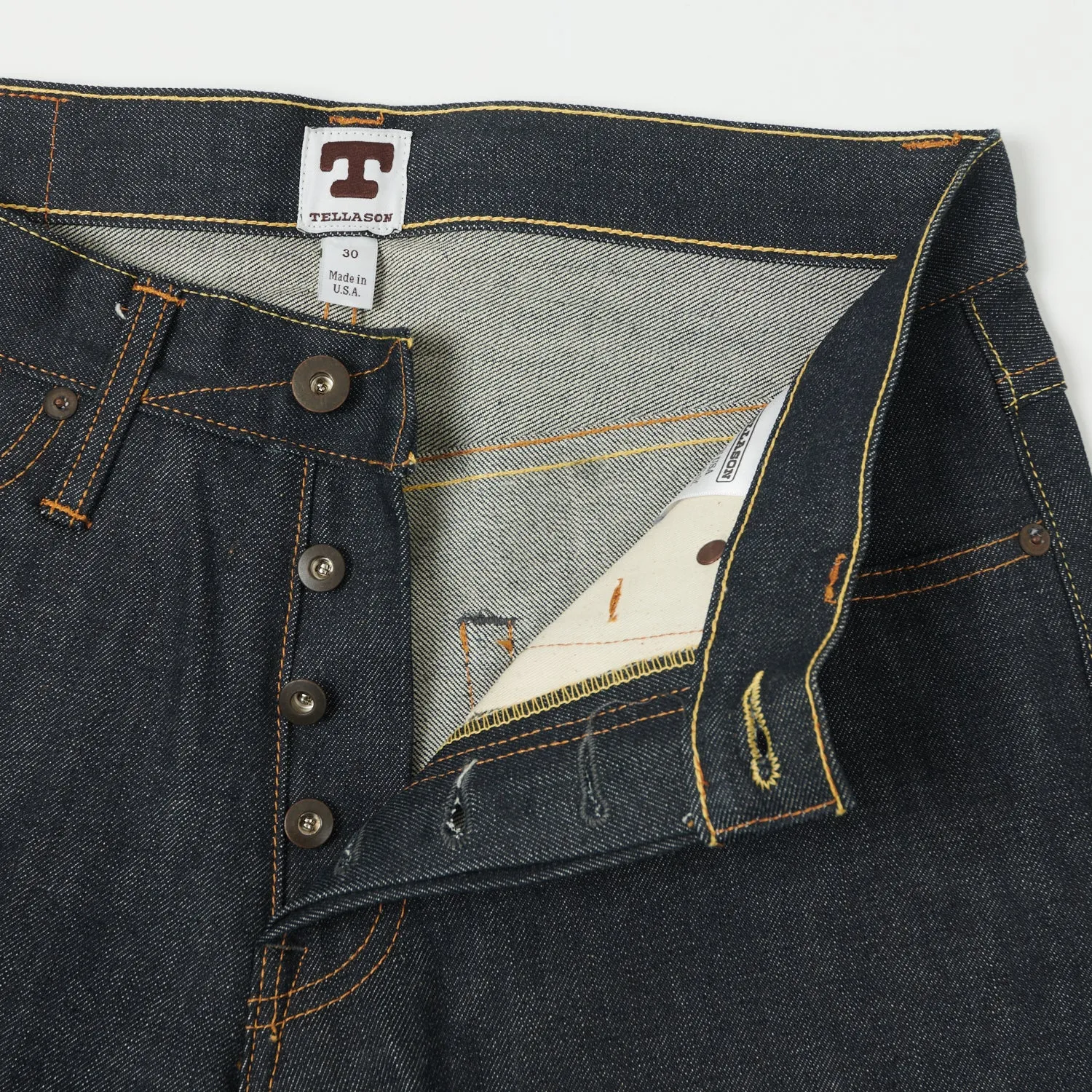 Tellason Gustave 12.5oz Slim Tapered Jean - Cone Mills sold by Son of a Stag product image thumbnail 4