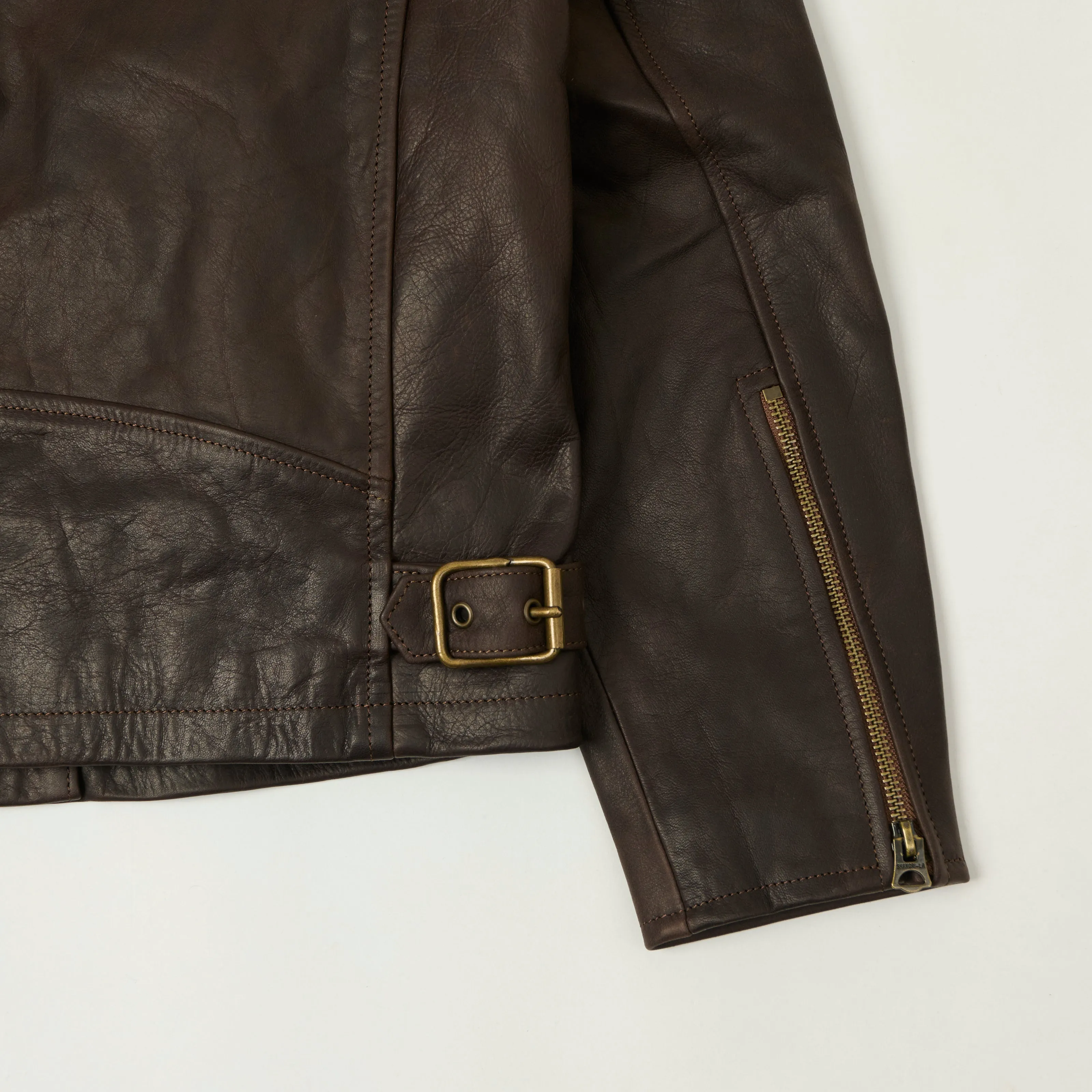 Shangri-La Heritage 'Varenne' Steerhide Leather Jacket - Brown sold by Son of a Stag product image thumbnail 5
