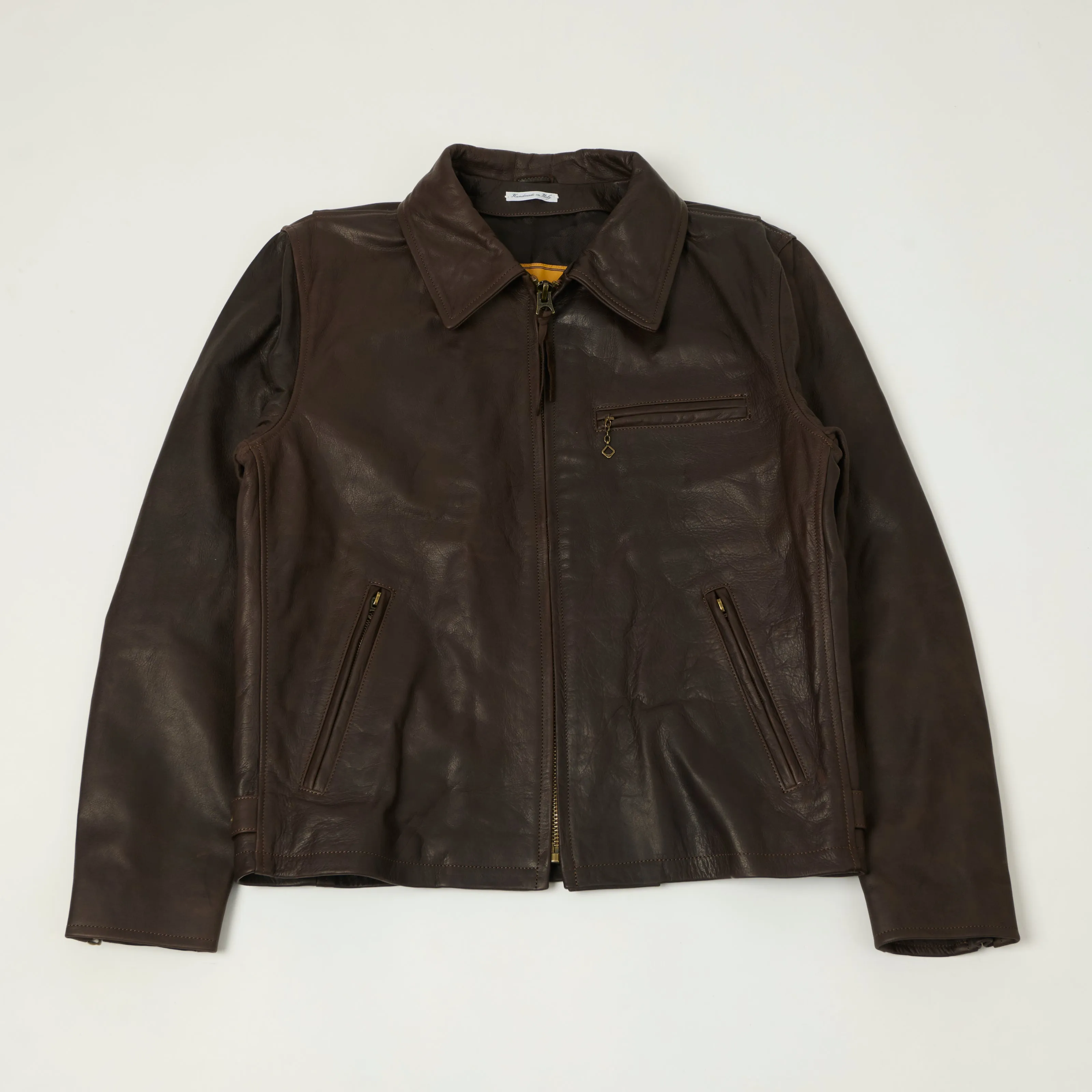 Shangri-La Heritage 'Varenne' Steerhide Leather Jacket - Brown sold by Son of a Stag