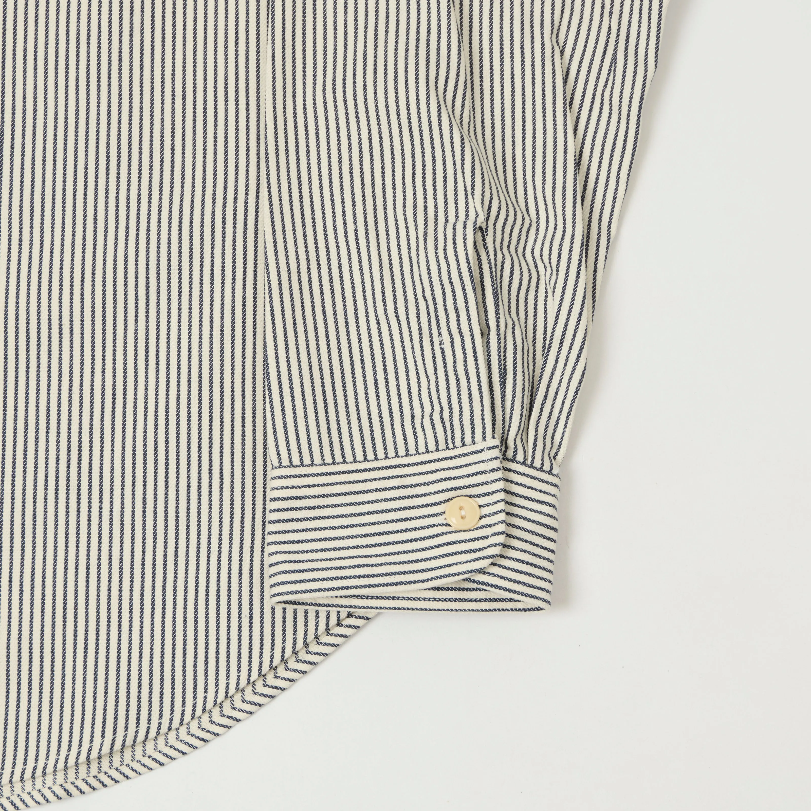 Sugar Cane Hickory Stripe Work Shirt - Grey sold by Son of a Stag product image thumbnail 3